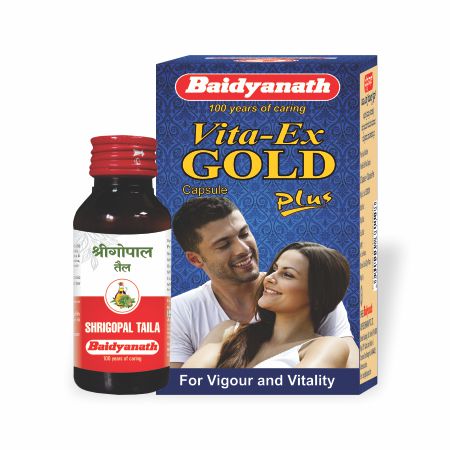 Baidyanath Men s Health Kit Vita Ex Gold Plus 20 Capsules Shri