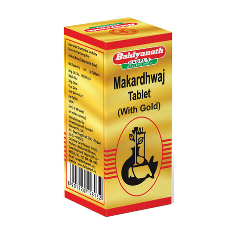 Baidyanath Makardhwaj Tablet with Gold