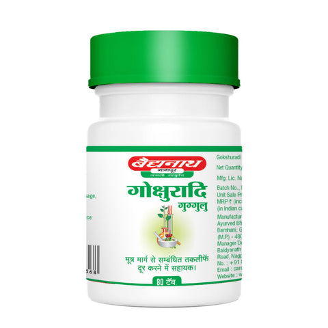 Baidyanath Gokshuradi Guggulu 80 Tabs Each