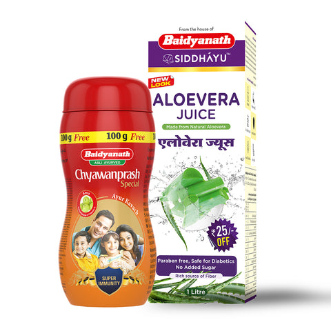 Baidyanath Chyawanprash 1 kg + Baidyanath Aloe Vera Juice 1 l